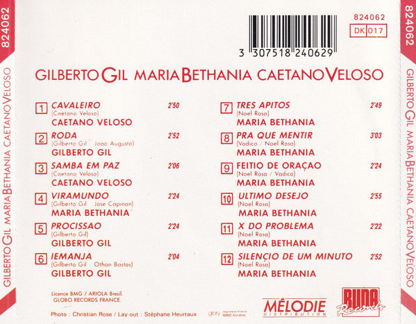 Gilberto Gil / Maria Bethânia / Caetano Veloso : Gilberto Gil / Maria Bethania / Caetano Veloso (CD, Album, Comp)