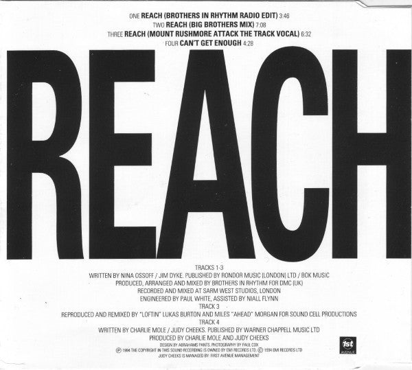 Judy Cheeks : Reach (CD, Single)