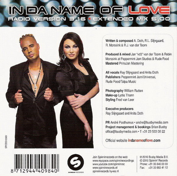 Ray & Anita : In Da Name Of Love (CD, Single)