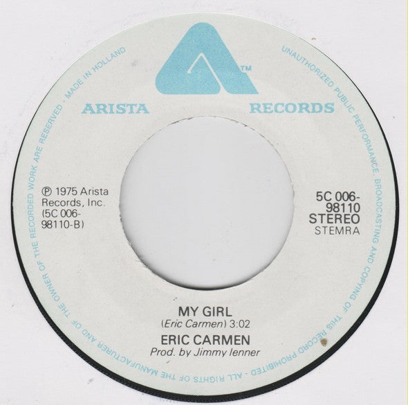 Eric Carmen : Sunrise (7", Single)