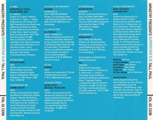 Tall Paul : Ministry Presents Superstar DJs: Tall Paul (CD, Comp, Mixed)