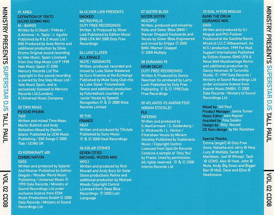 Tall Paul : Ministry Presents Superstar DJs: Tall Paul (CD, Comp, Mixed)