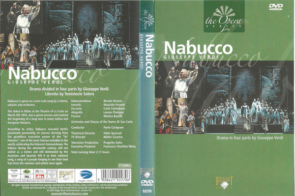 Giuseppe Verdi : Nabucco (Drama In Four Parts By Giuseppe Verdi) (DVD)
