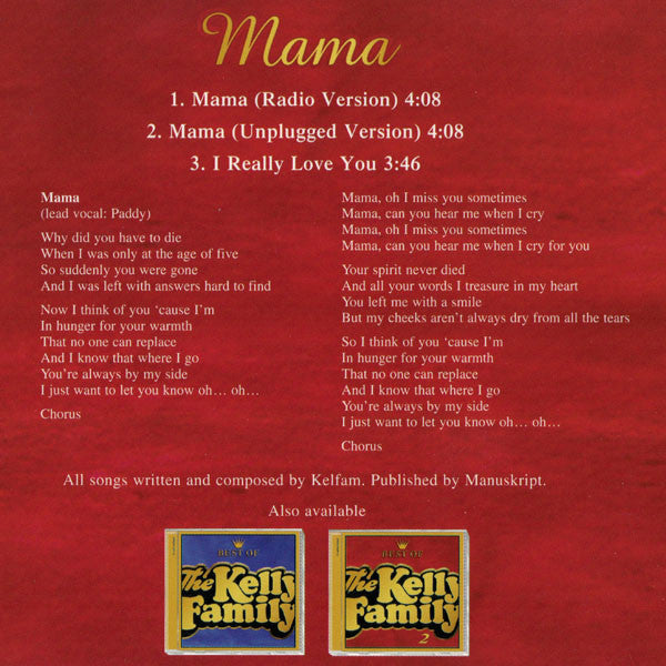 The Kelly Family : Mama (CD, Maxi)