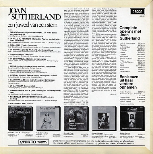 Joan Sutherland : Een Juweel Van Een Stem (LP, Comp)