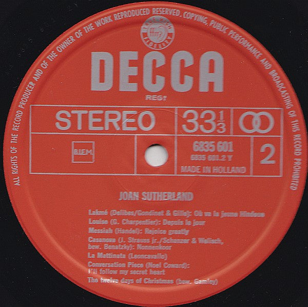 Joan Sutherland : Een Juweel Van Een Stem (LP, Comp)