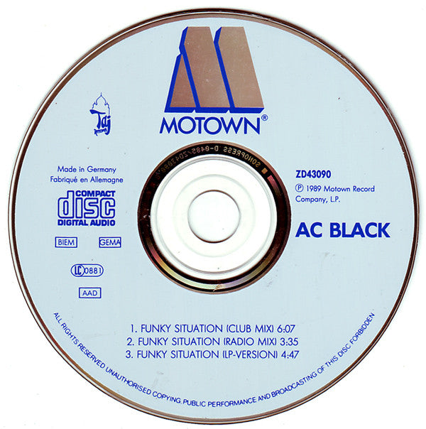 AC Black : Funky Situation (CD, Maxi)