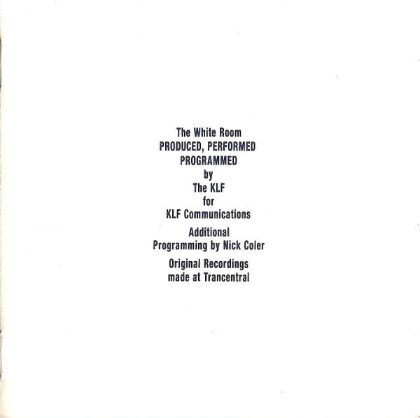 The KLF : The White Room (CD, Album)