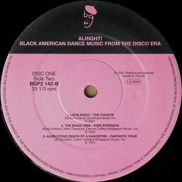 Various : Alright! Black American Dance Music From The Disco Era (2xLP, Comp)