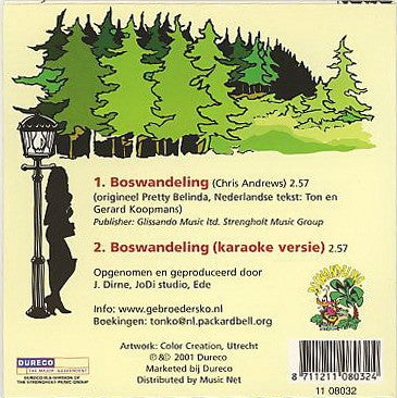 Gebroeders Ko : Boswandeling (CD, Single, Car)