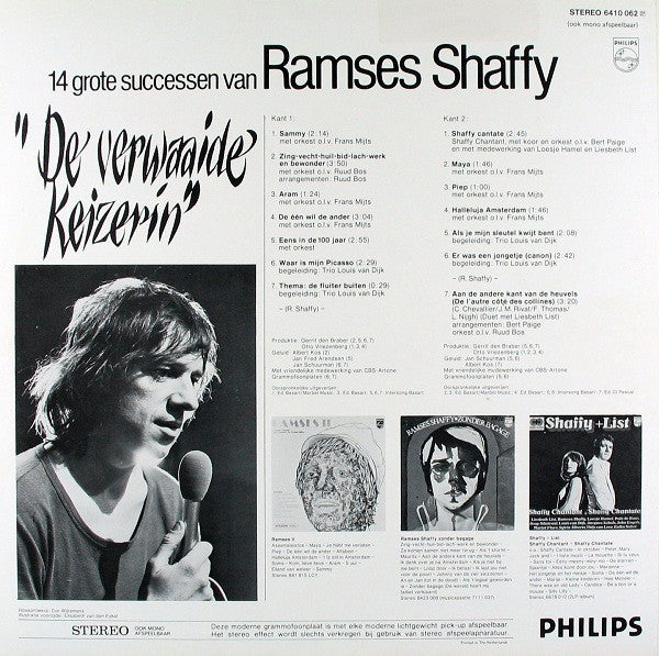 Ramses Shaffy : De Verwaaide Keizerin - 14 Grote Successen Van Ramses Shaffy (LP, Comp)