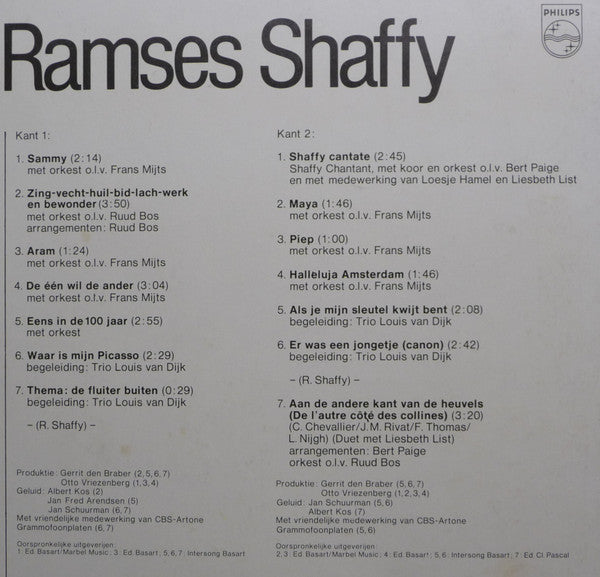 Ramses Shaffy : De Verwaaide Keizerin - 14 Grote Successen Van Ramses Shaffy (LP, Comp)