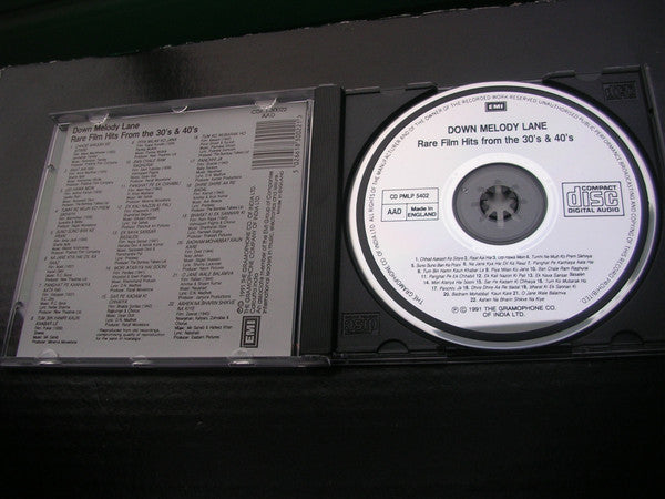 Various : Down Memory Lane - Rare Film Hits from the 30's & 40's (CD, Album, Comp)