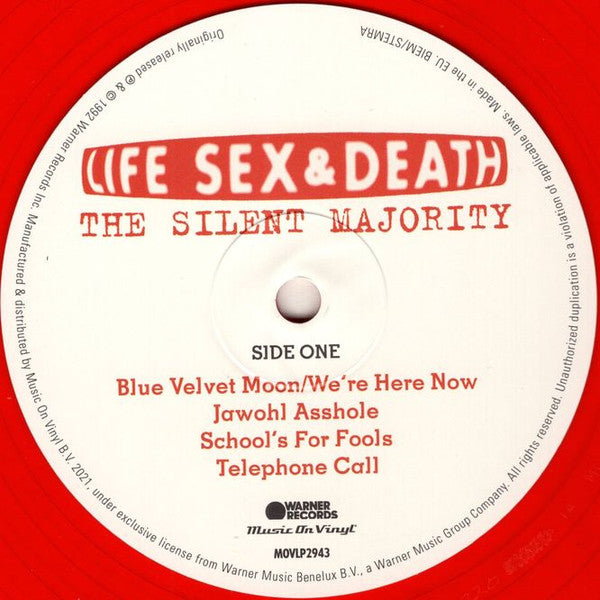 Life Sex & Death : The Silent Majority (2xLP, Album, Ltd, Num, RE, Red)