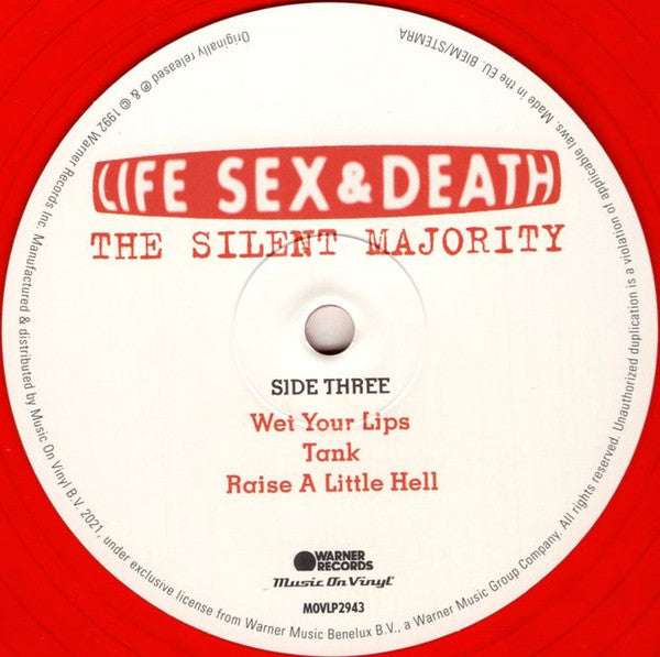Life Sex & Death : The Silent Majority (2xLP, Album, Ltd, Num, RE, Red)