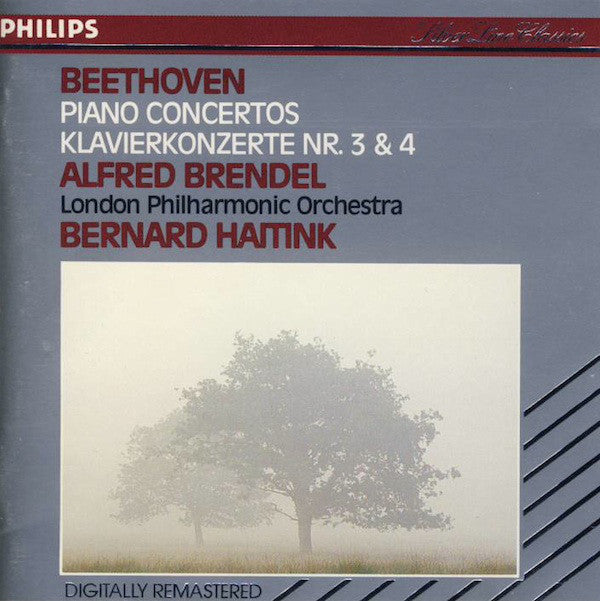 Ludwig Van Beethoven - Alfred Brendel, London Philharmonic Orchestra, Bernard Haitink : Piano Concertos Nos. 3 & 4 (CD, Comp, RM)