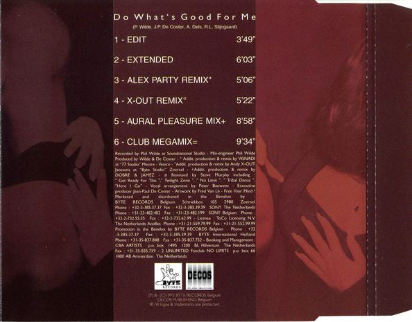 2 Unlimited : Do What's Good For Me (CD, Maxi)