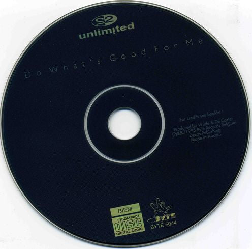2 Unlimited : Do What's Good For Me (CD, Maxi)