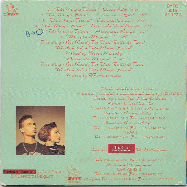 2 Unlimited : The Magic Friend (CD, Maxi, Car)