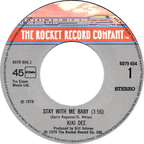 Kiki Dee : Stay With Me Baby (7")
