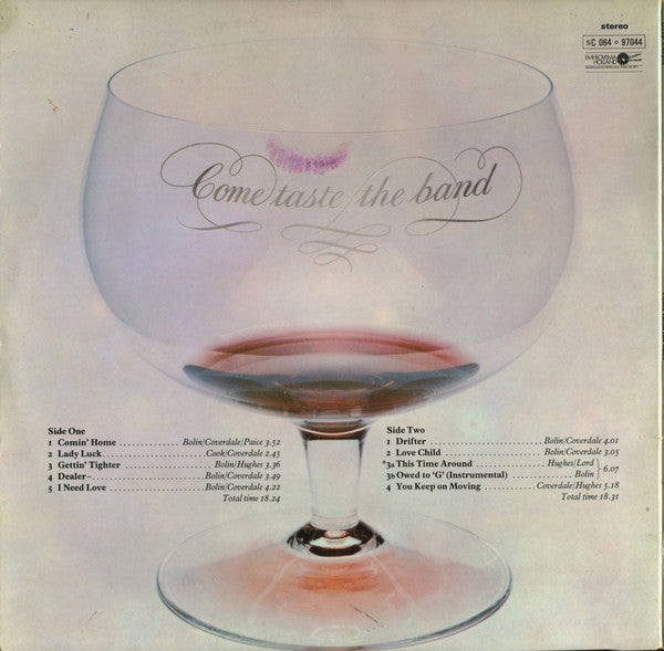Deep Purple : Come Taste The Band (LP, Album, Gat)