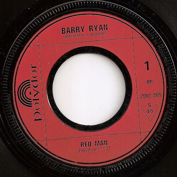 Barry Ryan : Red Man (7")