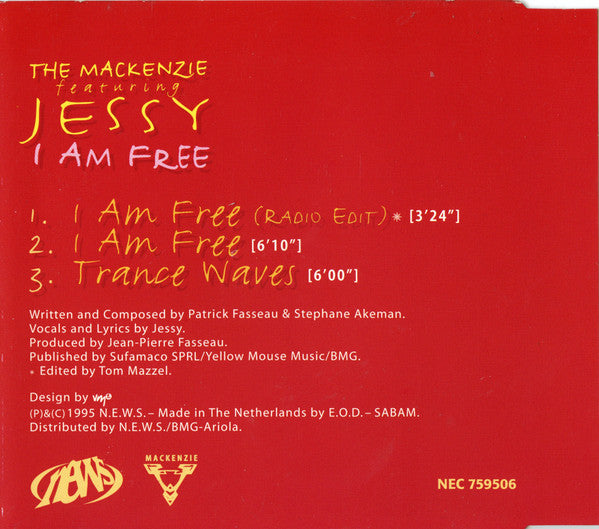 The Mackenzie Featuring Jessy : I Am Free (CD, Maxi)