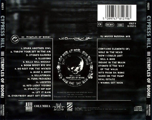Cypress Hill : III - Temples Of Boom (CD, Album + CD, Ltd, Mixed)