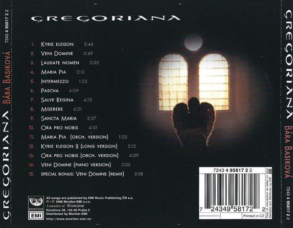 Bára Basiková : Gregoriana (CD, Album)