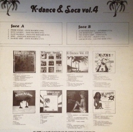 Various : K-Dance & Soca Vol.4 (LP, Comp)