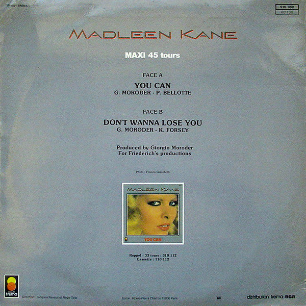 Madleen Kane : You Can / Don't Wanna Lose You (12", Maxi)