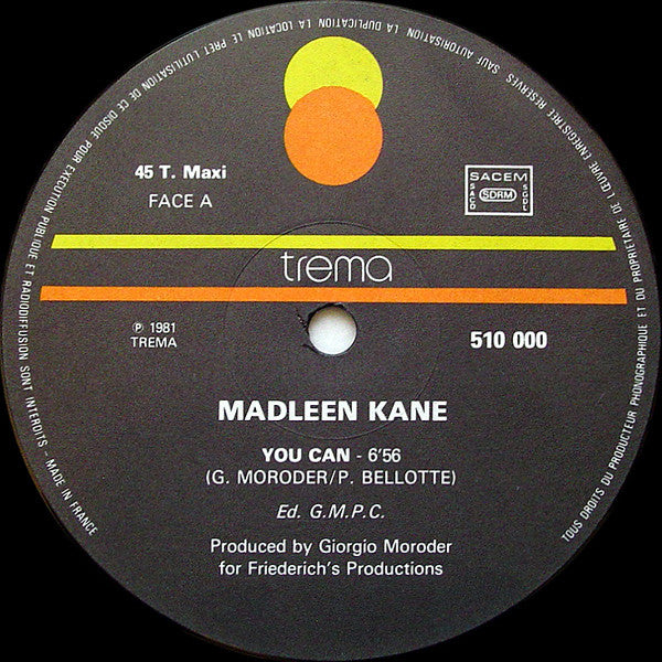 Madleen Kane : You Can / Don't Wanna Lose You (12", Maxi)