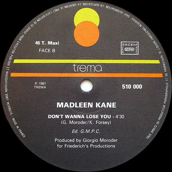 Madleen Kane : You Can / Don't Wanna Lose You (12", Maxi)