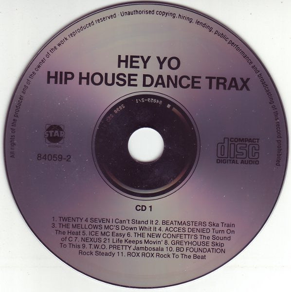 Various : Hey Yo! Hip House Dance Trax (2xCD, Comp)