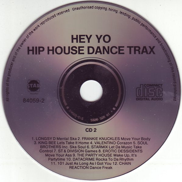 Various : Hey Yo! Hip House Dance Trax (2xCD, Comp)