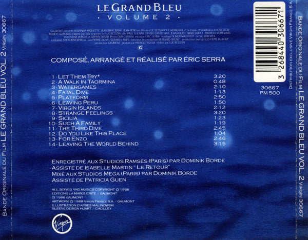 Eric Serra : Le Grand Bleu: Volume 2 (Bande Originale Du Film De Luc Besson) (CD, Album)