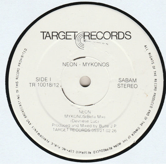 Neon : Mykonos (12")