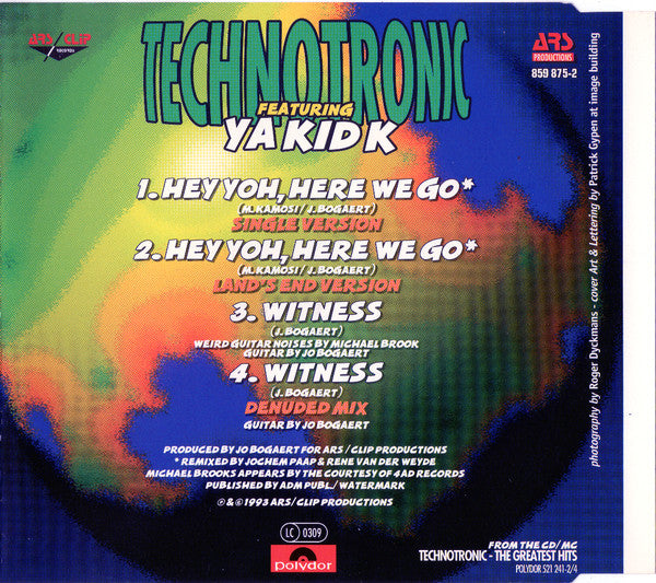 Technotronic Featuring Ya Kid K : Hey Yoh, Here We Go (CD, Maxi)