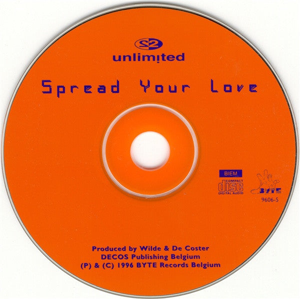 2 Unlimited : Spread Your Love (CD, Maxi)
