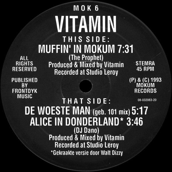 Vitamin : Muffin' In Mokum (12")