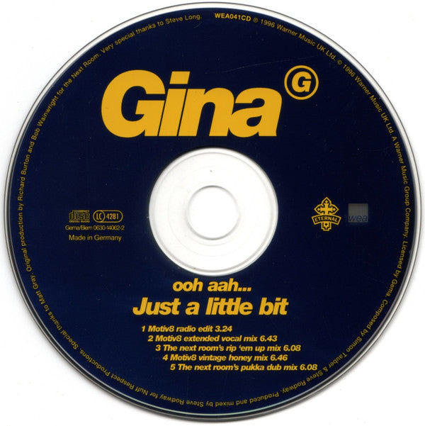 Gina G : Ooh Aah...Just A Little Bit (CD, Maxi, WMM)