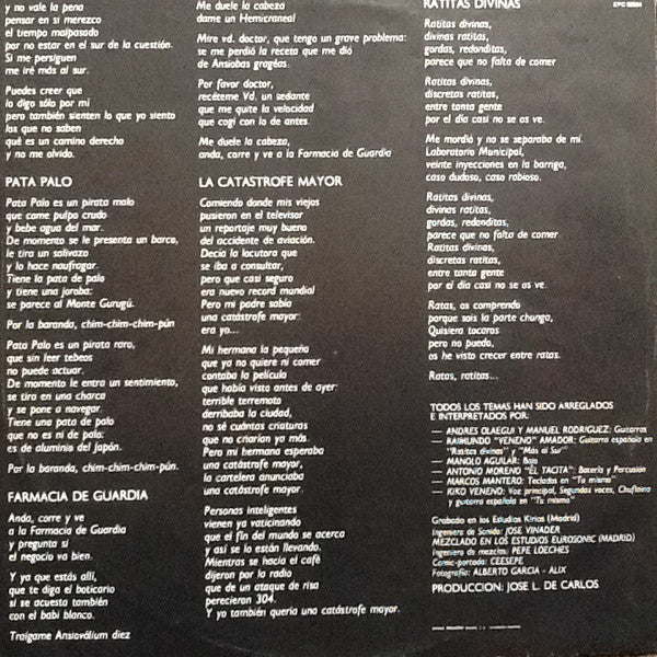 Kiko Veneno : Seré Mecánico Por Ti (LP, Album)