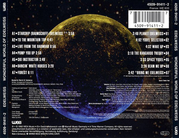 Edelweiss : Wonderful World Of Edelweiss (CD, Album)