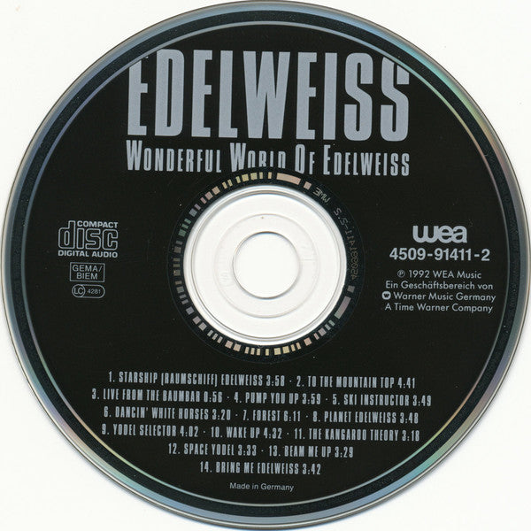 Edelweiss : Wonderful World Of Edelweiss (CD, Album)