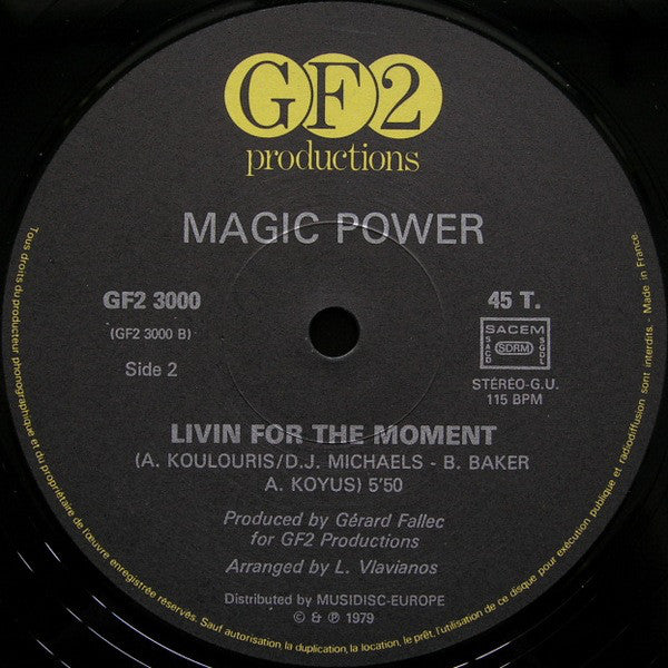 Magic Power : Lady Midnight / Livin' For The Moment (12")