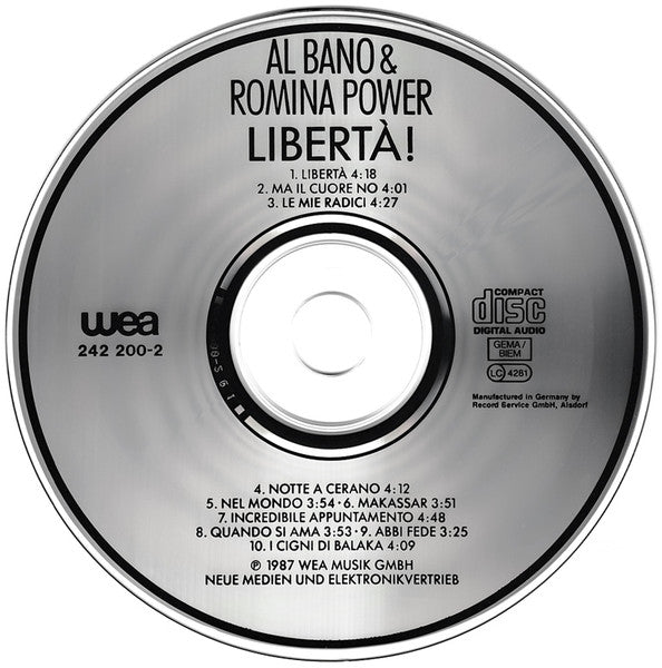 Al Bano & Romina Power : Libertà! (CD, Album)