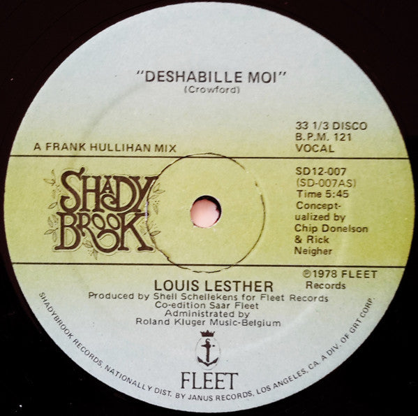 Louis Lesther : Deshabille Moi (12", Single)