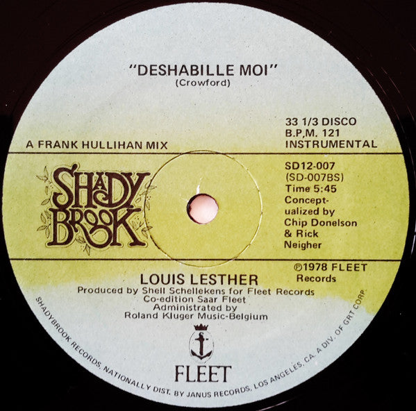 Louis Lesther : Deshabille Moi (12", Single)