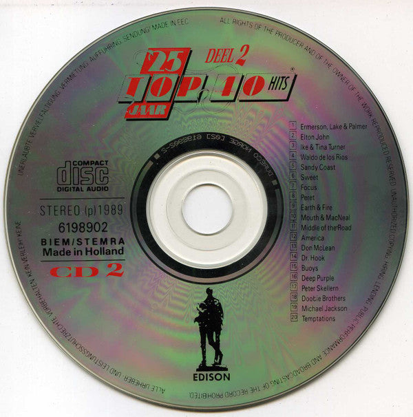 Various : 25 Jaar Top 40 Hits - Deel 2 - 1969-1972 (2xCD, Comp)