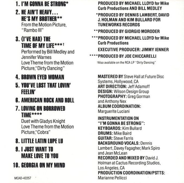 Bill Medley : The Best Of Bill Medley (CD, Comp)